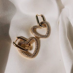 18 k gold plated stainless steel gold earrings